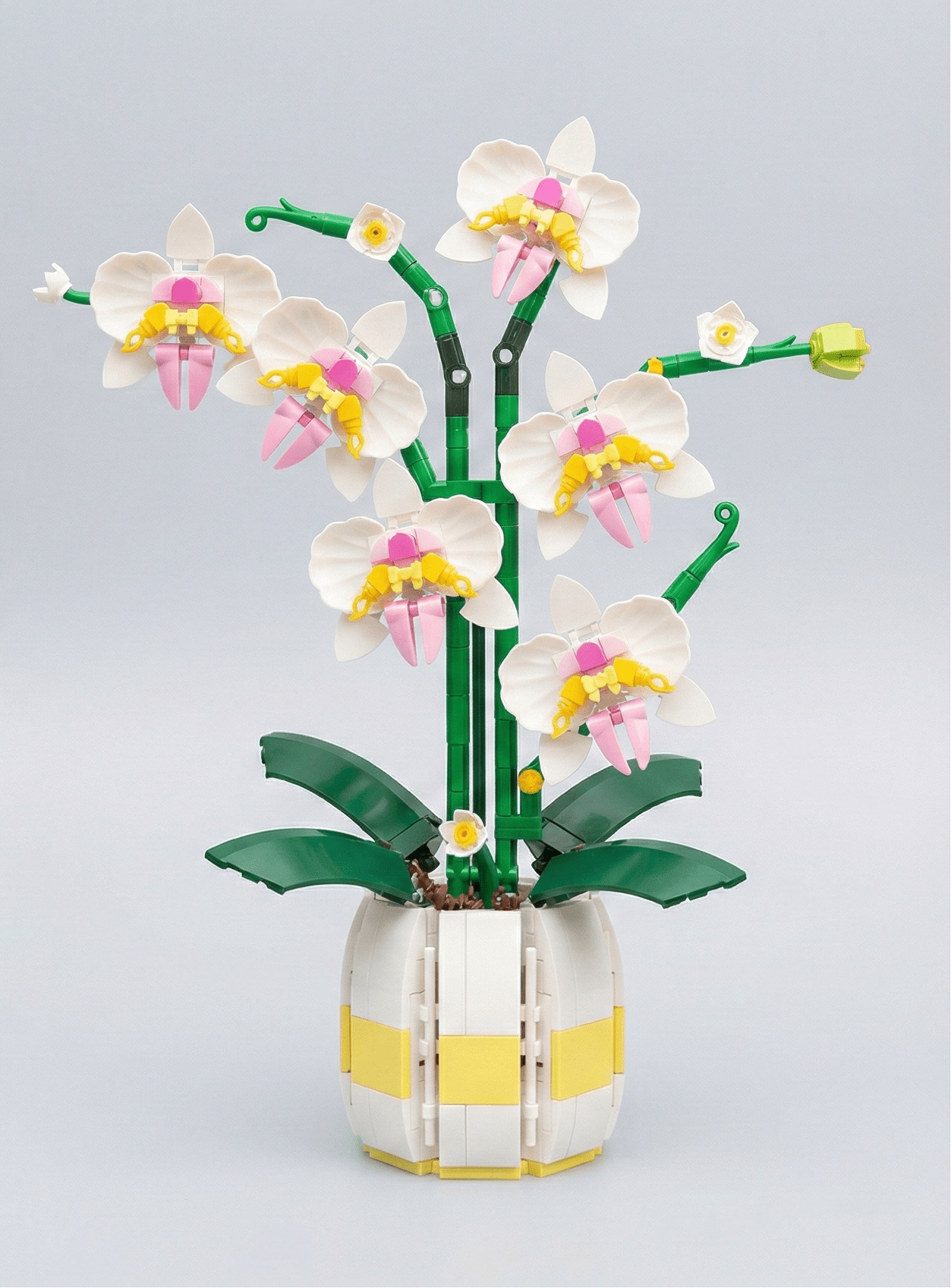 Kreative Orchidee – 606 Teile Klemmbaustein - Set für Erwachsene - Dearly Gifts